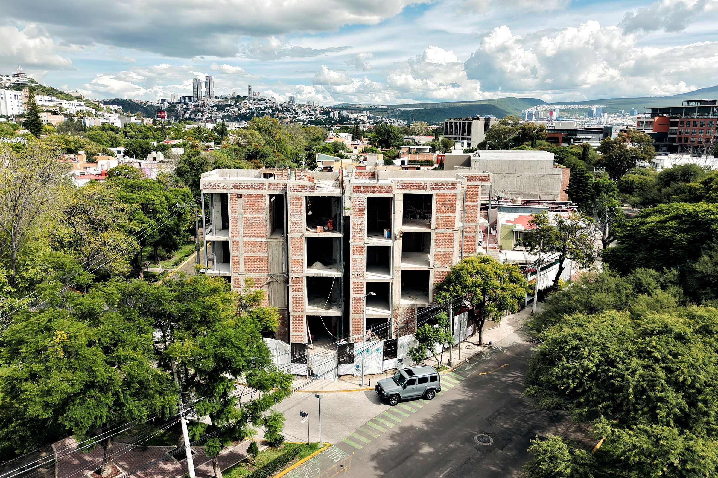 La obra de Esquina Álamos, donde se harán los recorridos con casco
